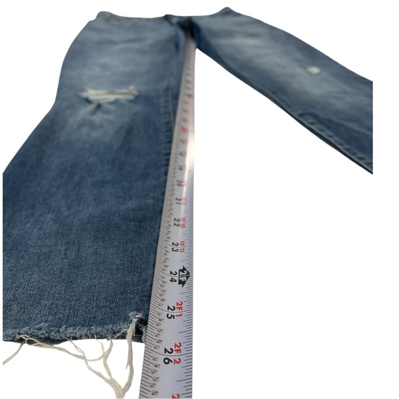 Lucky Brand Los Angeles Mid-Rise Ava Skinny Jeans, frayed hem, Blue, 8/29 A - Picture 5 of 8